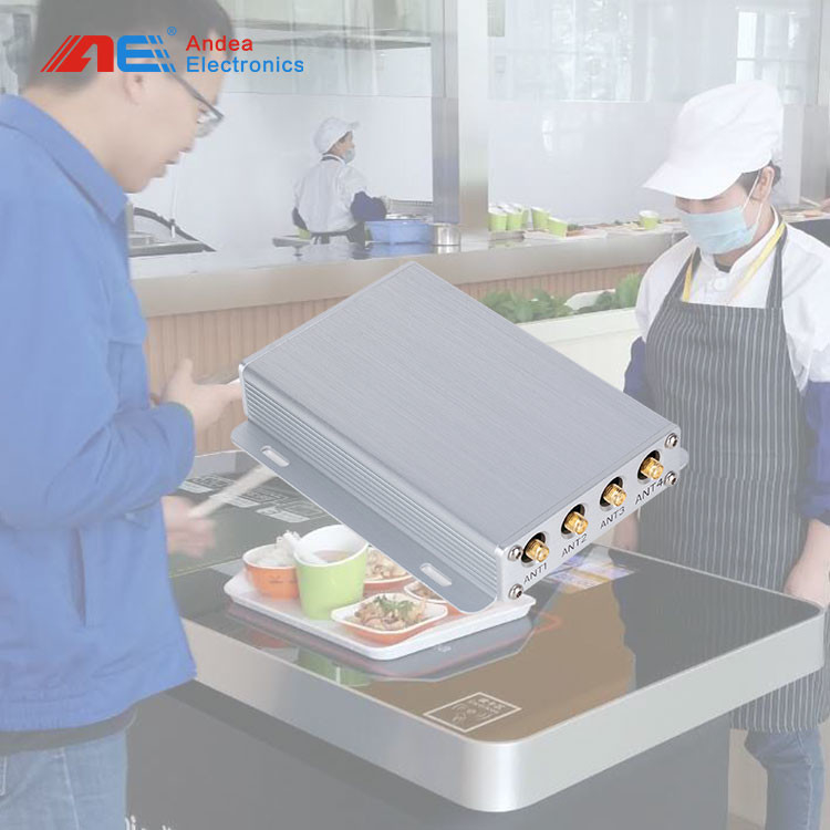 ISO15693 RFID Reader Writer HF 13.56Mhz Middle Range RS232 RFID Reader Staff Workstation For Dish Management