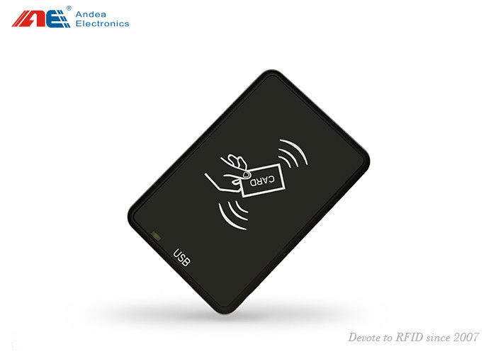 ICODE SLIX Chip 13.56MHz Desktop RFID Reader Writer USB Interface Plug / Play