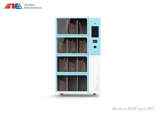 O leitor da biblioteca de MINI Smart Bookcase RFID 24 horas de livros verifica para fora